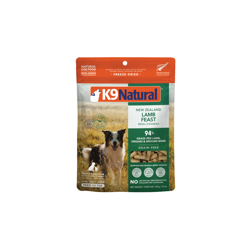 K9 Natural freeze-dried raw dog food at The Yukon Pet Store