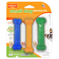 Nylabone FlexiChew Dental peanut butter and bacon petite chew bones 3-pack for small dogs