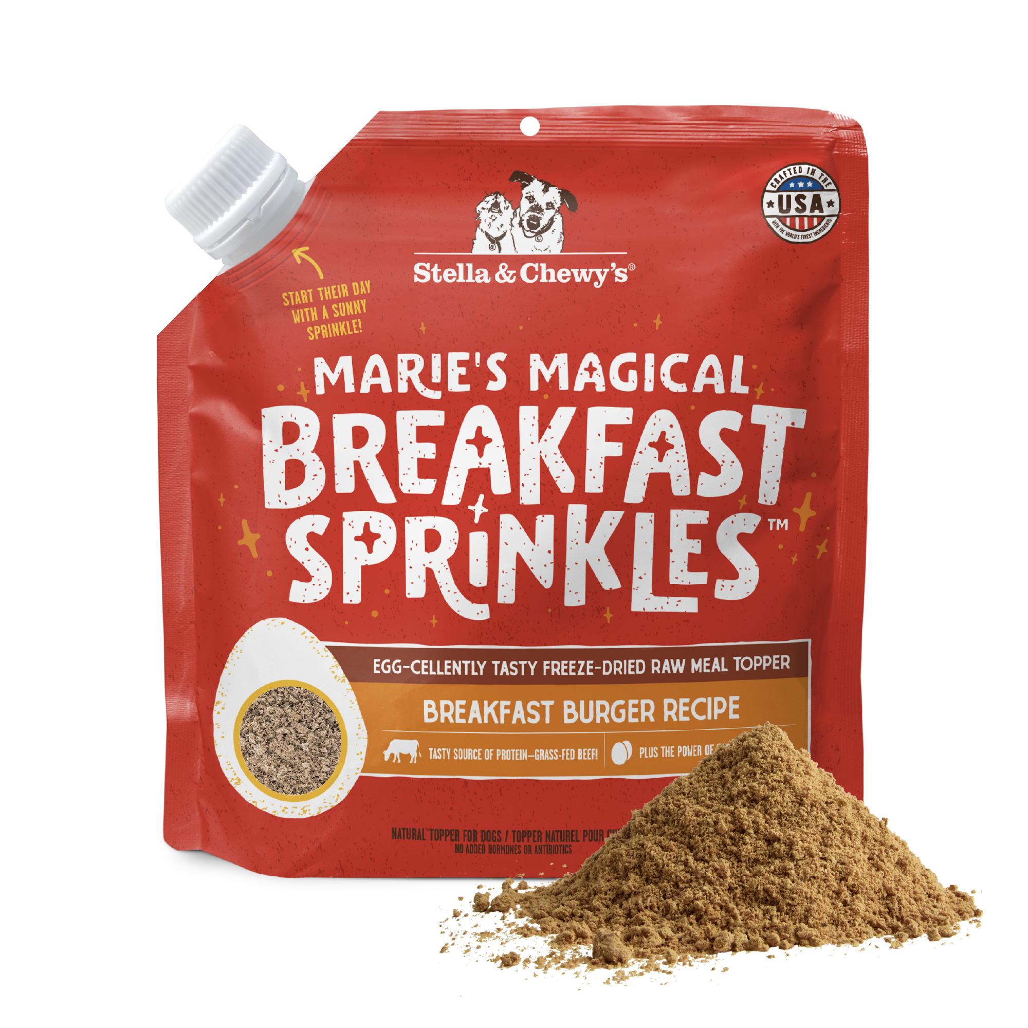 Stella & Chewy's Marie's Magical Breakfast Sprinkles Breakfast Burger for Dogs 7 oz bag
