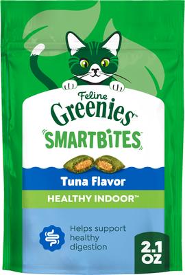 Greenies Smartbites Healthy Indoor tuna flavour cat treats 2.1oz