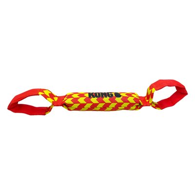 KONG Maxx Tug Large durable seatbelt material squeaker dog tug toy