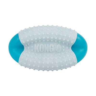 KONG Duos Dental Football chew toy for dogs, medium/large size