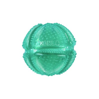KONG Squeezz Dental Ball medium flexible rubber chew toy for dogs
