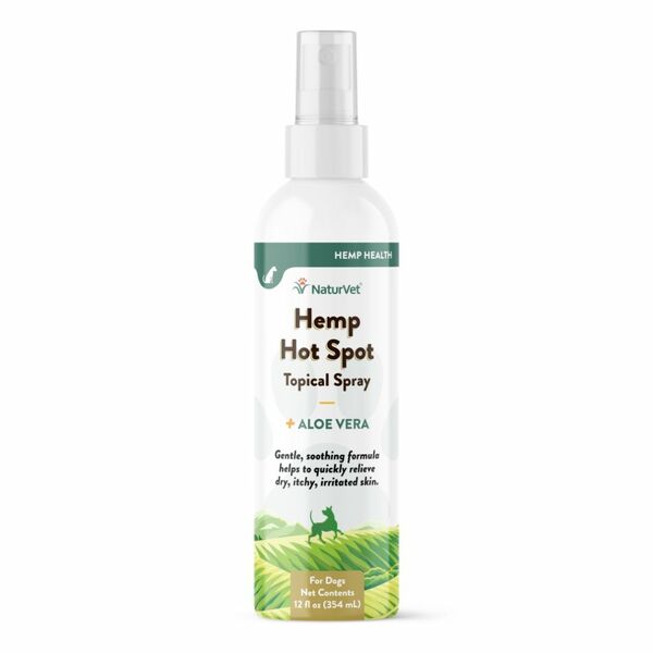 NaturVet Hemp Hot Spot Spray with Hemp Seed Oil 12 oz