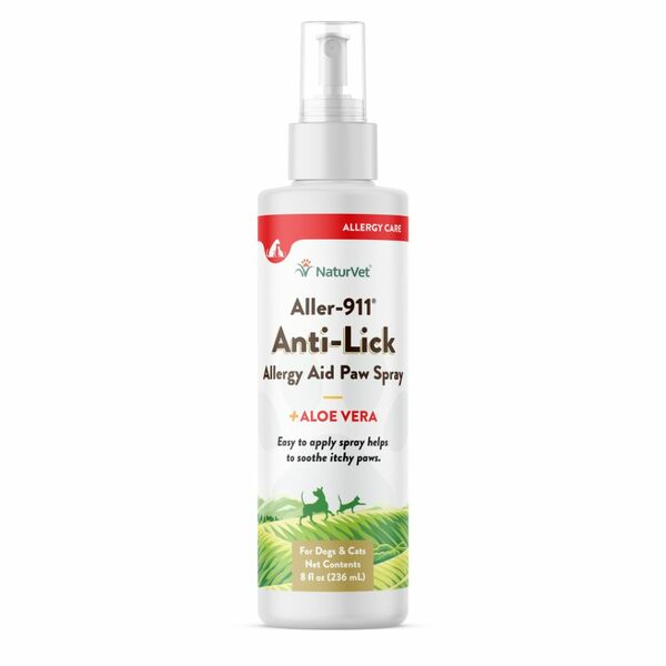 NaturVet Aller-911 Anti-Lick Spray with Aloe Vera 8 oz