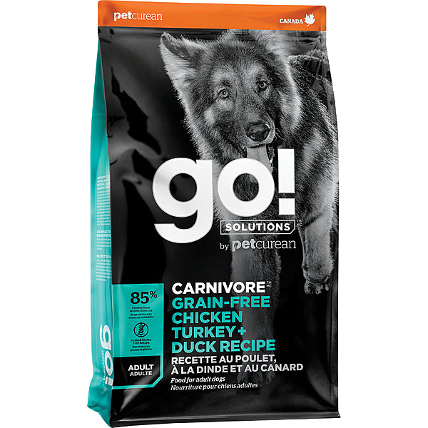 GO! Carnivore Grain-Free Chicken, Turkey & Duck Adult – 12 lb