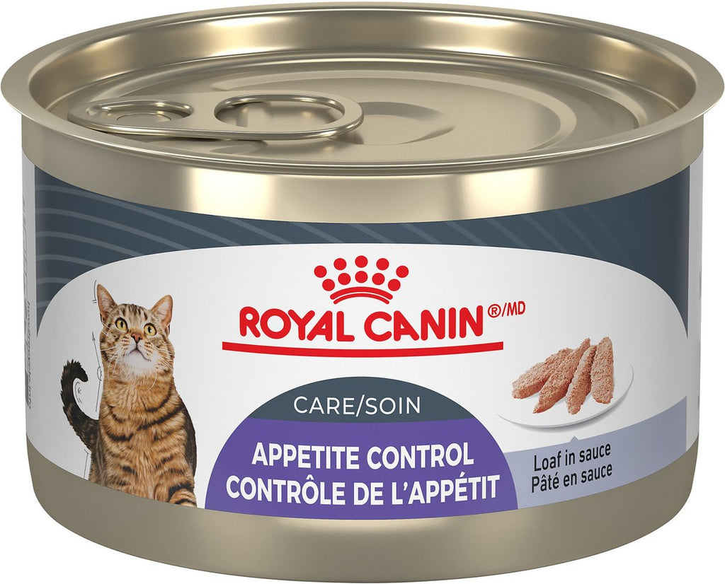 Royal Canin Feline Care Nutrition Appetite Control Care Loaf in Sauce wet cat food 5.1oz can
