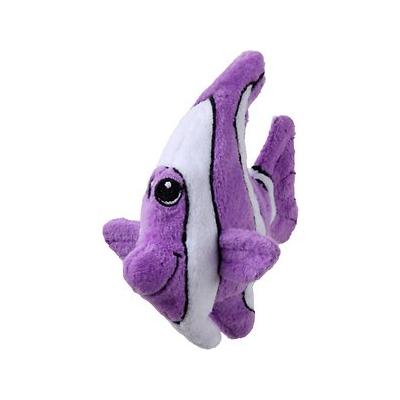 Huxley and Kent Tiny Tuffs Purple Angelfish plush squeaker dog toy