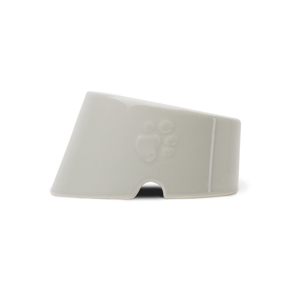 Scruffs Icon Slant Stoneware Pet Bowl in Grey 18cm
