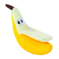 Petstages Dental Banana Crinkle and Catnip soft mesh cat chew toy
