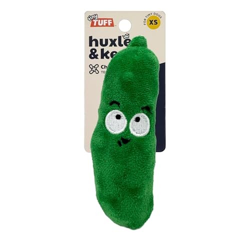 Huxley and Kent Tiny Tuff Dell Pickle plush squeaker dog toy