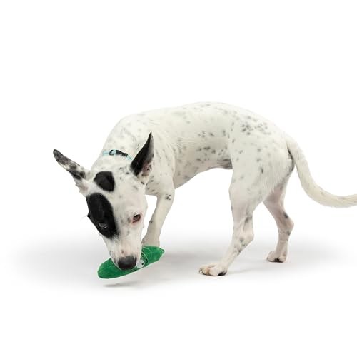 Huxley and Kent Tiny Tuff Dell Pickle plush squeaker dog toy