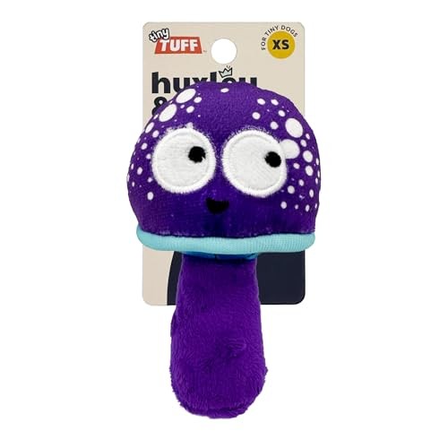 Huxley and Kent Tiny Tuff Mellow Mushroom plush squeaker dog toy
