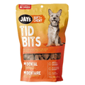 Jay's Tid Bits Dental soft liver dog treats 200g bag