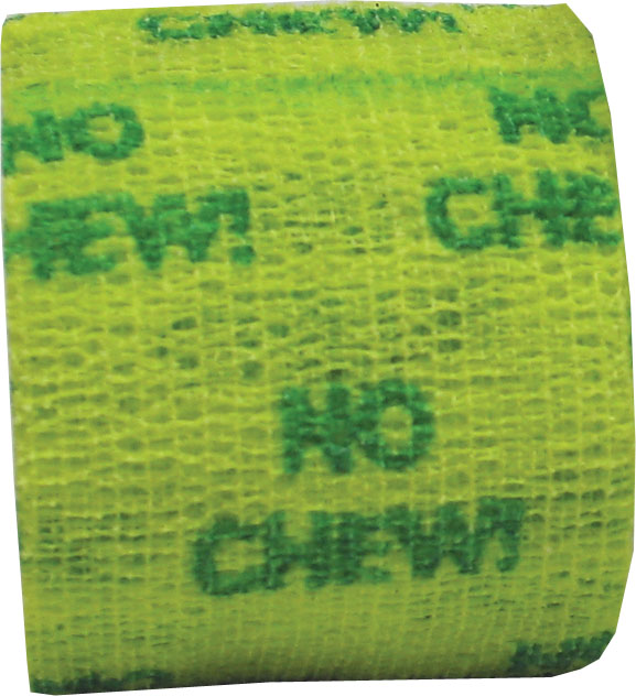 Andover Healthcare PetFlex No Chew cohesive bandage yellow 2 inch roll