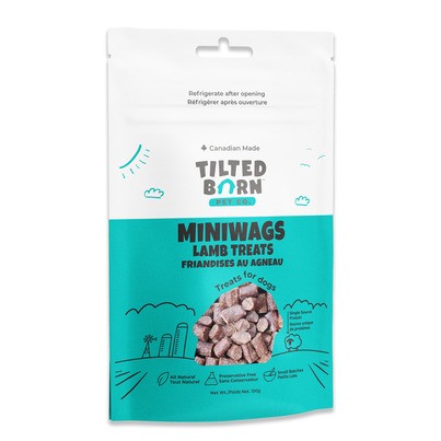 Tilted Barn Pet Co. MiniWags Lamb soft dog treats bag