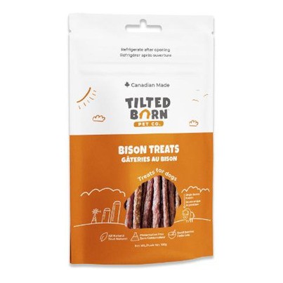 Tilted Barn Pet Co. Bison Treats soft meaty treats for dogs and cats 100g