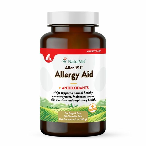 NaturVet Aller-911 Skin & Coat Tablets — 60 Count