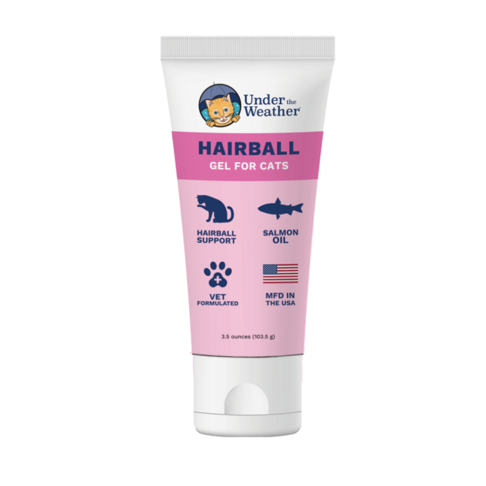 Under the Weather Hairball Squeezable Gel for cats 3.5 oz tube