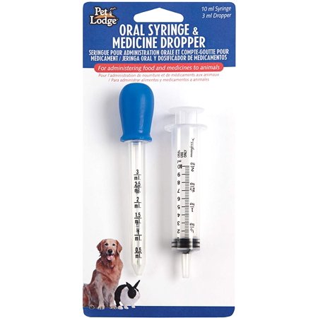 Pet Lodge oral syringe and medicine dropper set for small animals