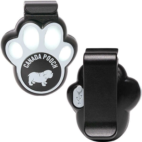 Canada Pooch Core Hands-Free Clip-On Safety Light – Black
