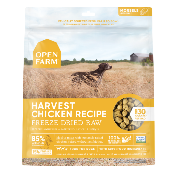 Open Farm - Dog Freeze Dried Raw Harvest Chicken Mrsls 13.5 oz