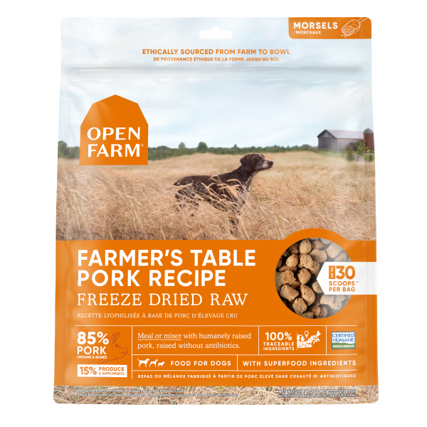 Open Farm - Dog Freeze Dried Raw Frmrs Table Pork Mrsls 13.5oz
