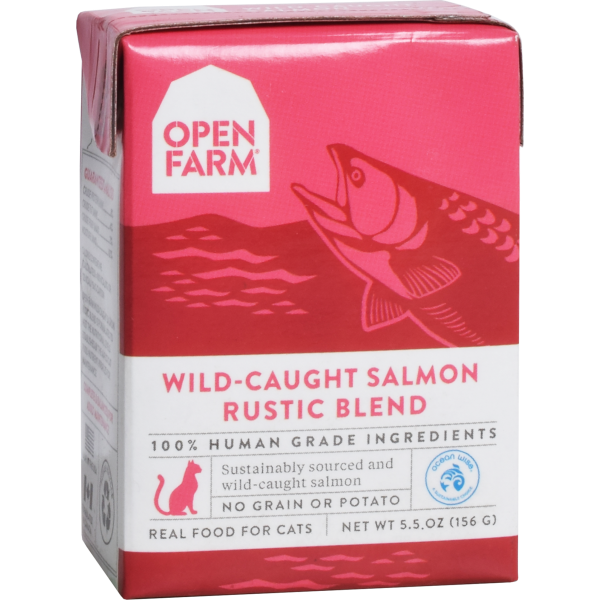 Open Farm - Cat Rustic Blend Wild Caught Salmon 12/5.5 oz