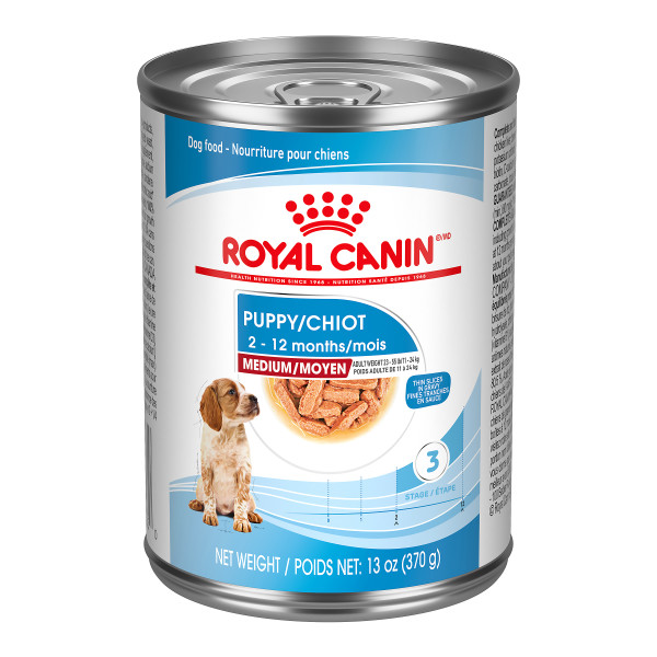Royal Canin Medium Puppy Slices in Gravy Wet Dog Food (12 x 13 oz)