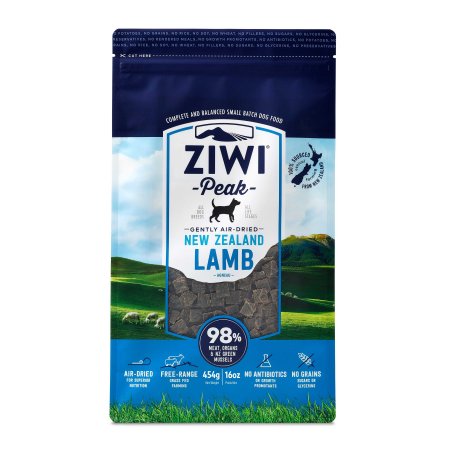 ZIWI Peak air-dried lamb dog food 1 lb bag
