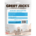 Great Jack's air-dried wild cod skin chew cubes dog treats 164g bag