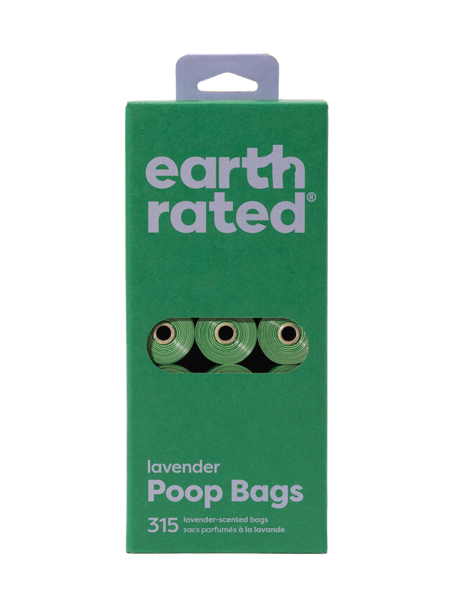 Earth Rated lavender-scented poop bag refill rolls 21 rolls 315 bags