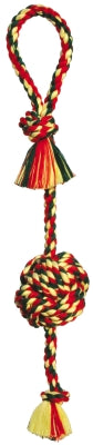 Mammoth Flossy Chews Monkey Fist Rope Tug coloured large 26 inch dog toy