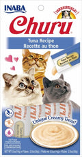 Inaba Churu Tuna lickable puree cat treats 4-pack carton 6x2oz