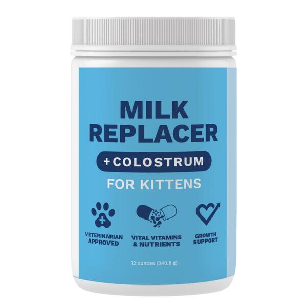 NaturVet Kitten Milk Replacer with Colostrum 12 oz