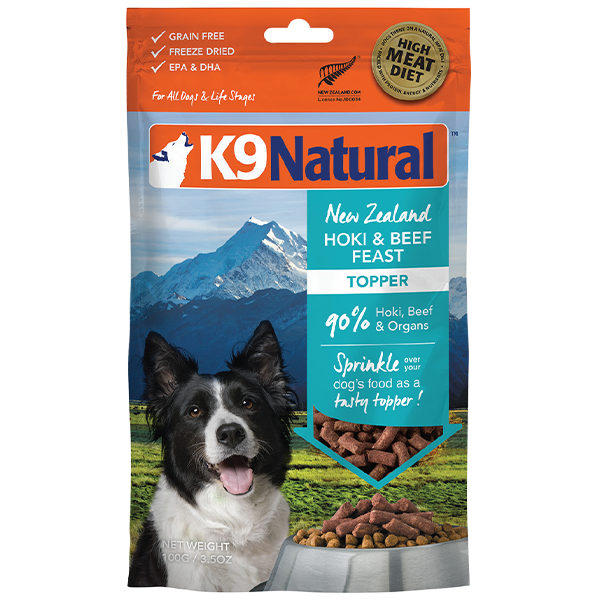 K9 Natural Freeze-Dried Beef & Hoki Feast for Dogs 3.5 oz