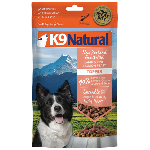 K9 Natural Freeze-Dried Lamb & King Salmon Feast for Dogs 3.5 oz