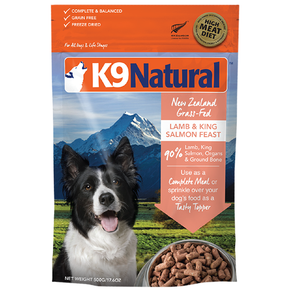K9 Natural Freeze-Dried Lamb & King Salmon Feast for Dogs 1.1 lb