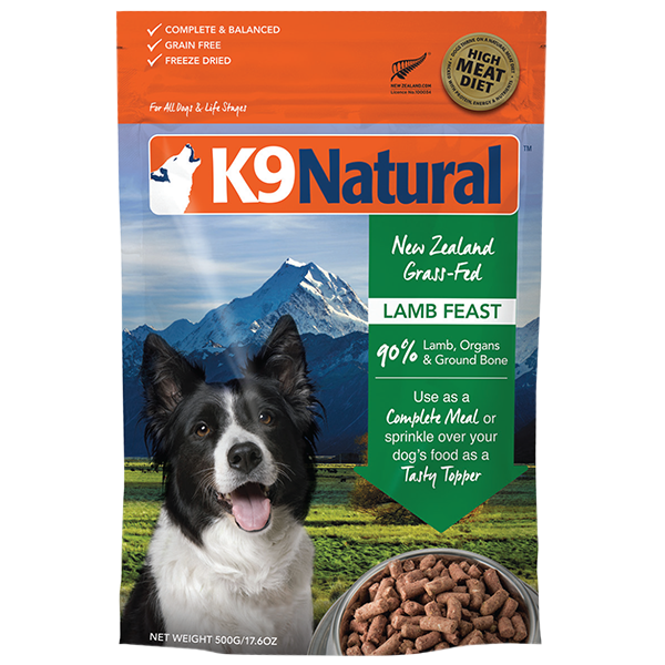 K9 Natural Freeze-Dried Lamb Feast for Dogs 1.1 lb
