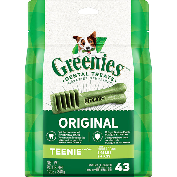 Greenies Original Dental Treat – Teenie 43 Count 12 oz