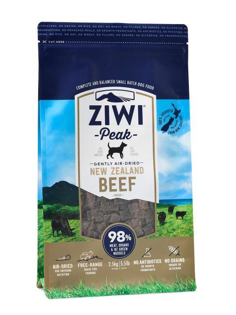 ZIWI Peak Air-Dried Beef Dog Food 8.8 lb bag