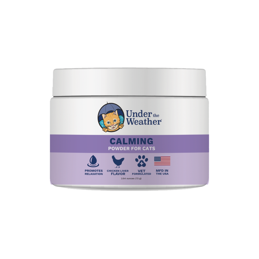 Under the Weather Calming Powder for Cats chicken liver flavour 113 g container