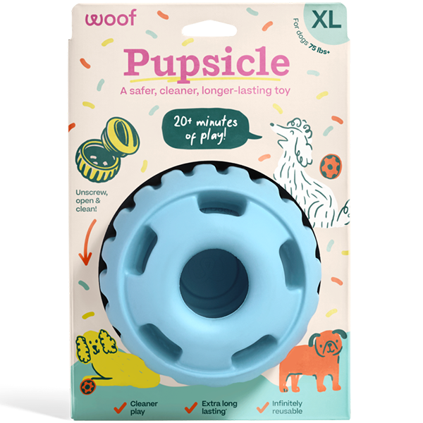 Woof Pet Pupsicle Dog Toy – Blue, X-Large