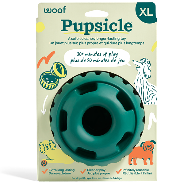 Woof Pet Pupsicle Dog Toy – Green, X-Large