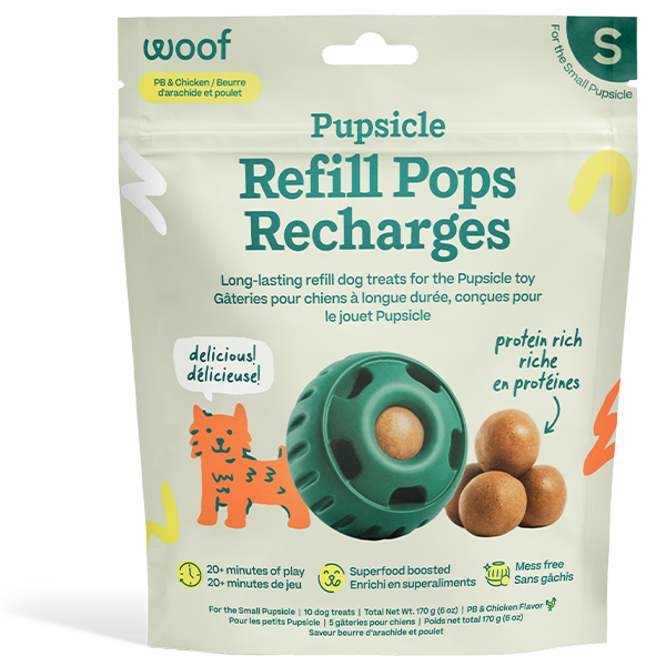 Woof Pet Pupsicle Pops Chicken & Peanut Butter — Small