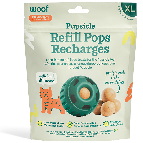 Woof Pet Pupsicle Pops – Beef & Peanut Butter, X-Large