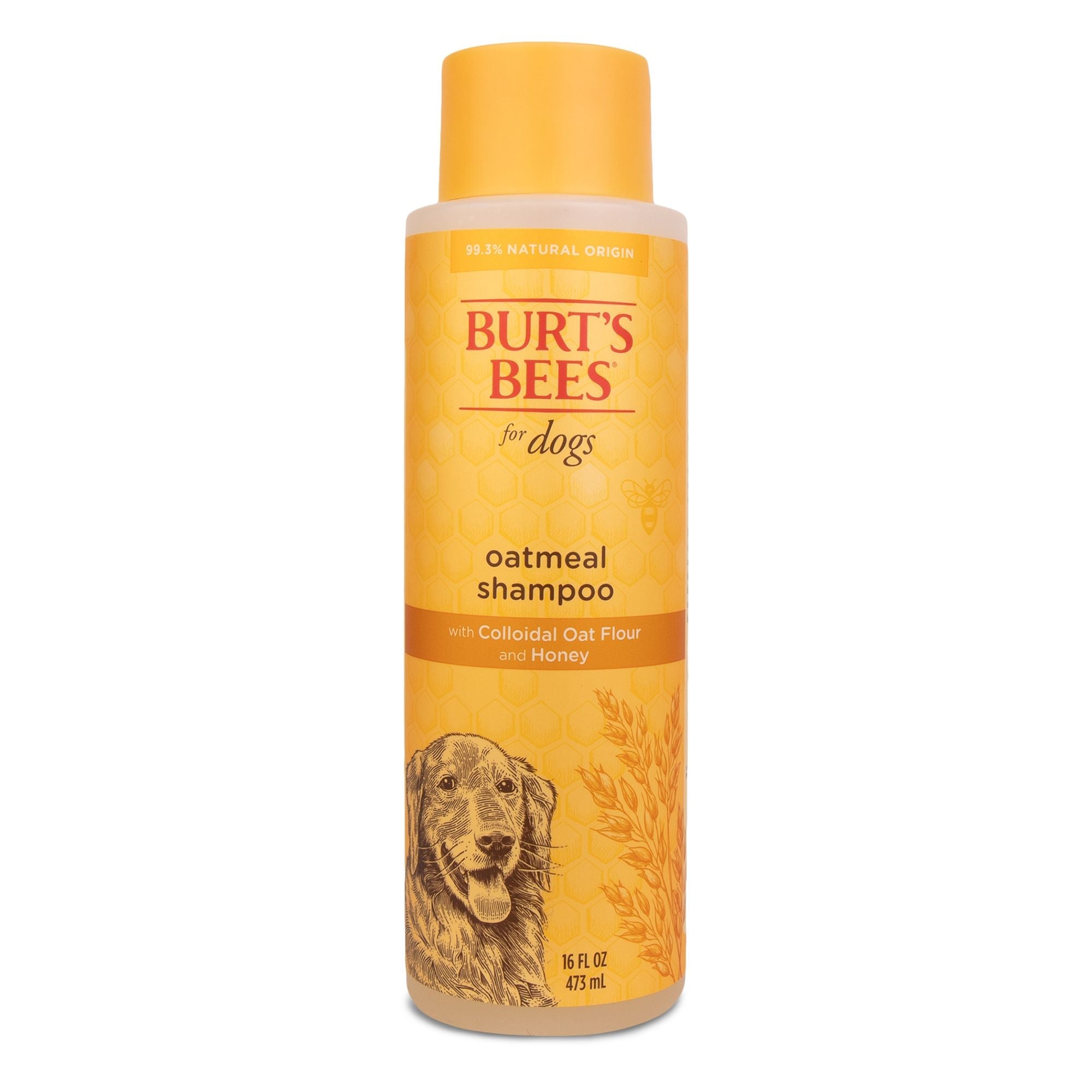 Burt's Bees Oatmeal Shampoo for Dogs colloidal oat flour and honey 16 oz bottle
