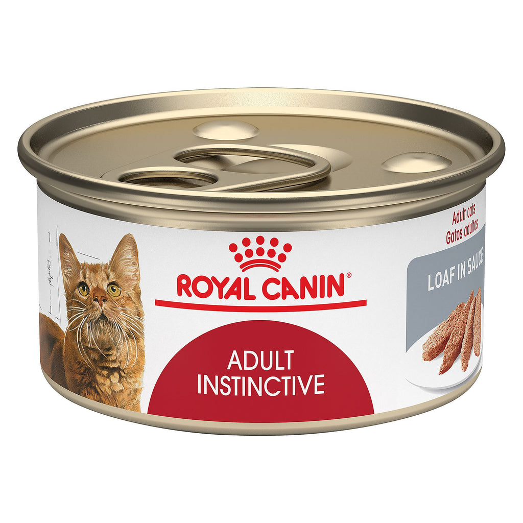Royal Canin Feline Health Nutrition Instinctive Adult Loaf in Sauce wet cat food 85g cans case of 24