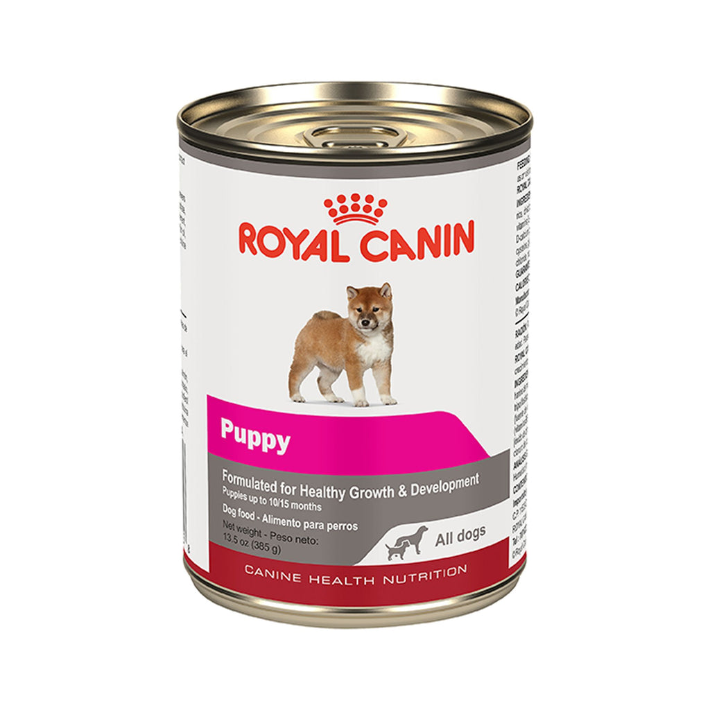 Royal Canin Canine Health Nutrition Puppy Loaf in Sauce wet dog food 12 x 385g cans