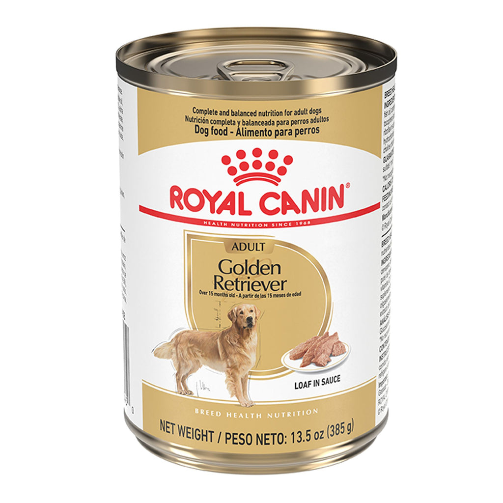 Royal Canin Breed Health Nutrition Golden Retriever Loaf in Sauce Wet Dog Food 385 g can